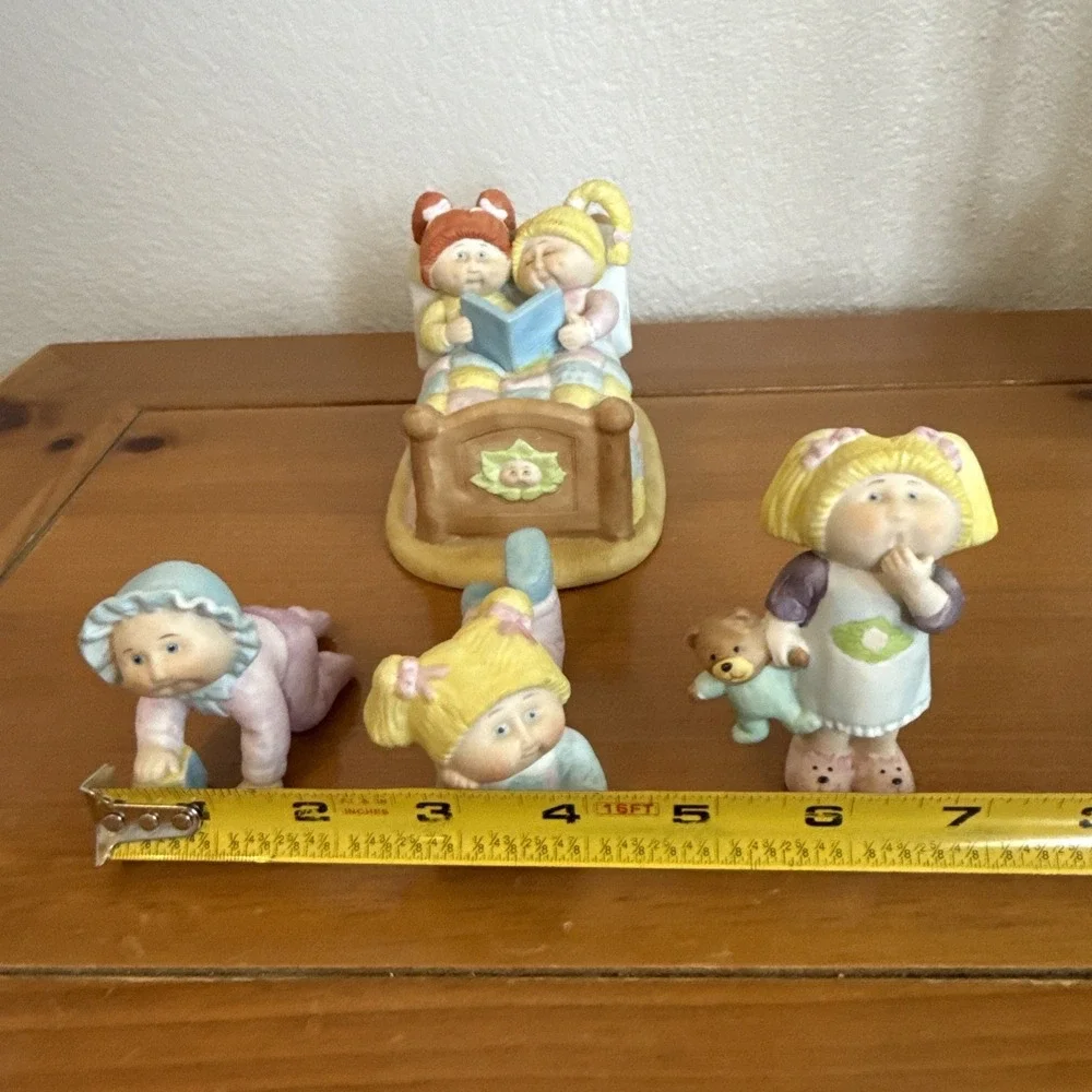 Vintage 1980's Cabbage Patch Porcelain Figurine‎ Lot-4